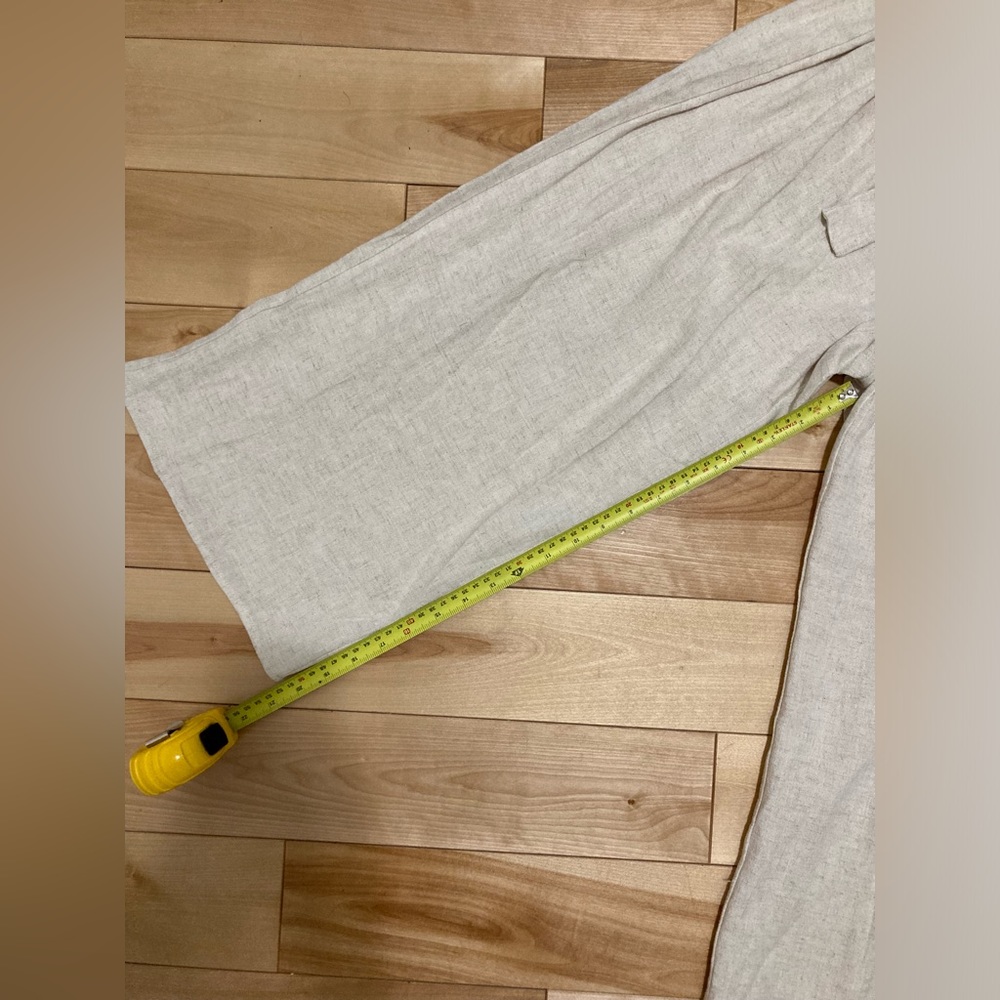 NWT Maternity Linen Blend Jumpsuit - Picture 6 of 7